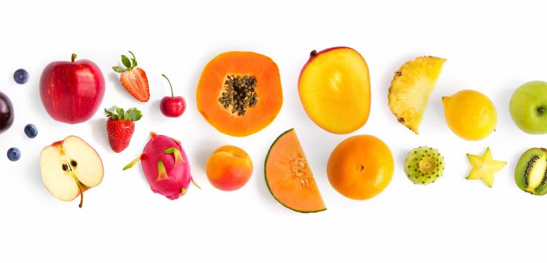 Banner de frutas y verduras