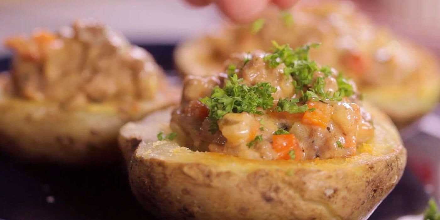 Media lunas de papas