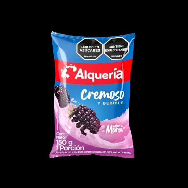 Cremoso y Bebible en Bolsa sabor Mora