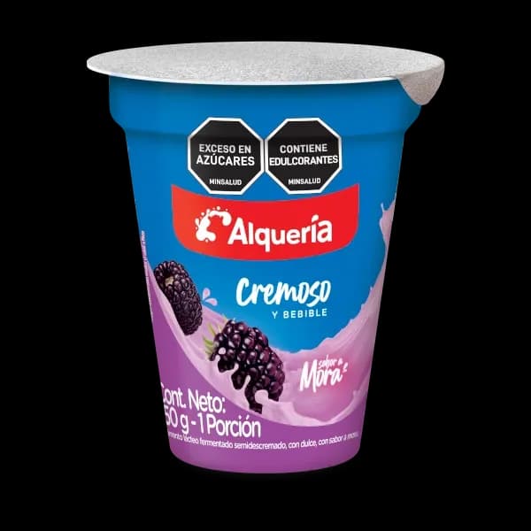 Cremoso y Bebible en Vaso sabor Mora