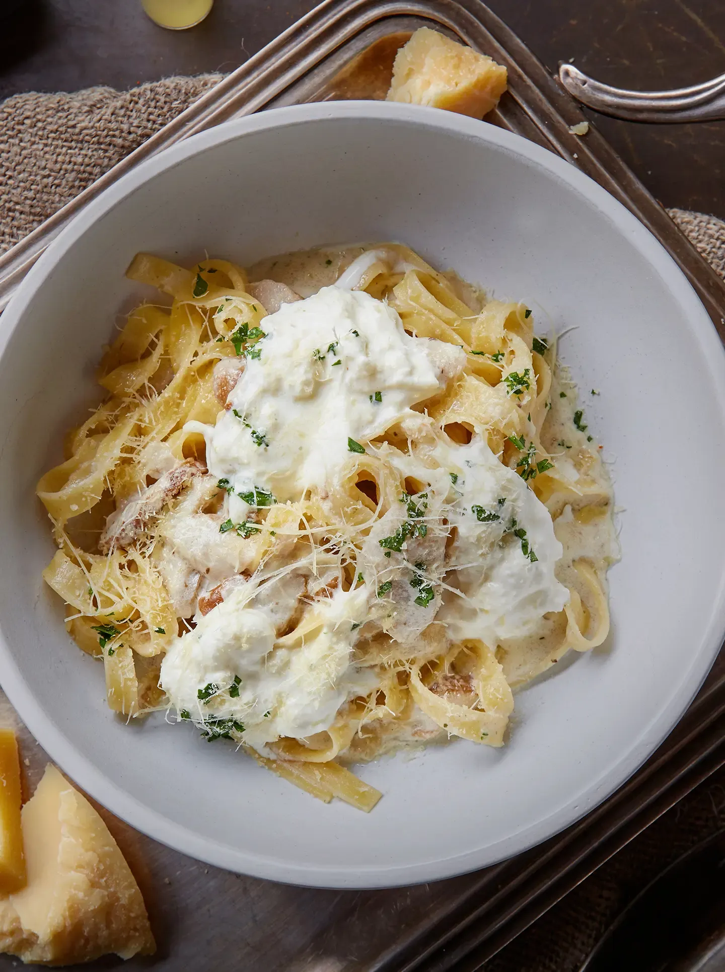 Pasta con salsa 4 quesos