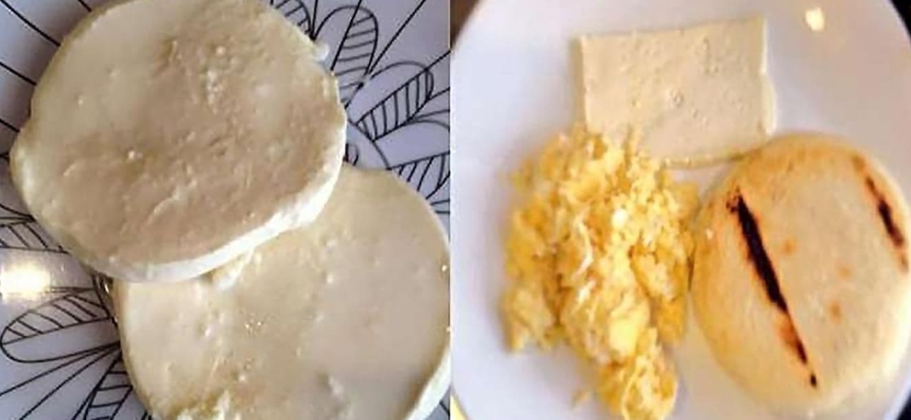 Arepa con queso