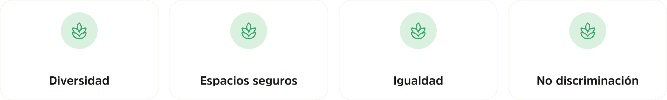 Diversidad, Espacios seguros, Igualdad y no Discriminación