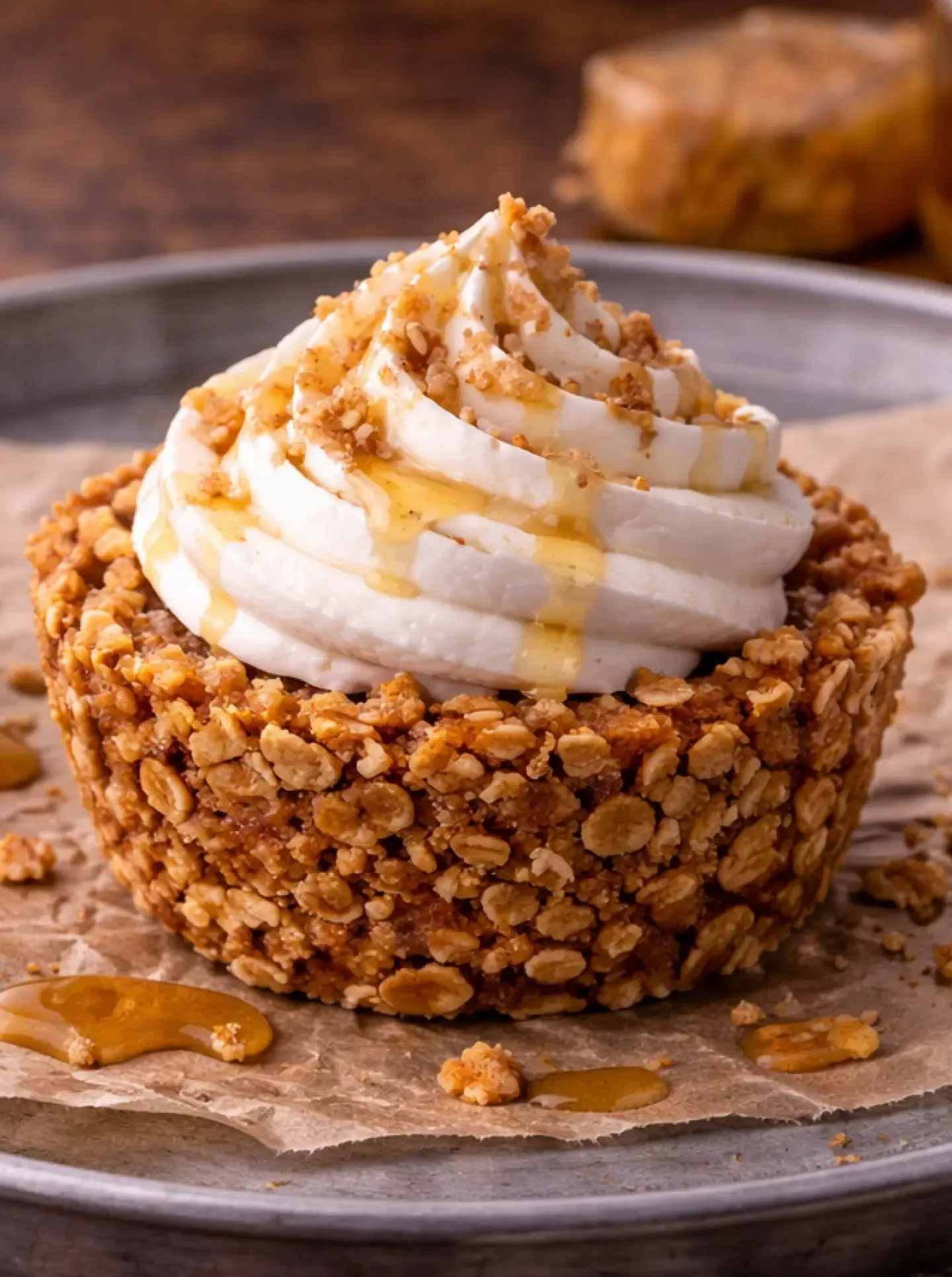 Canastitas de granola y miel