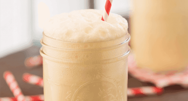 Preparacion de licuado espumante