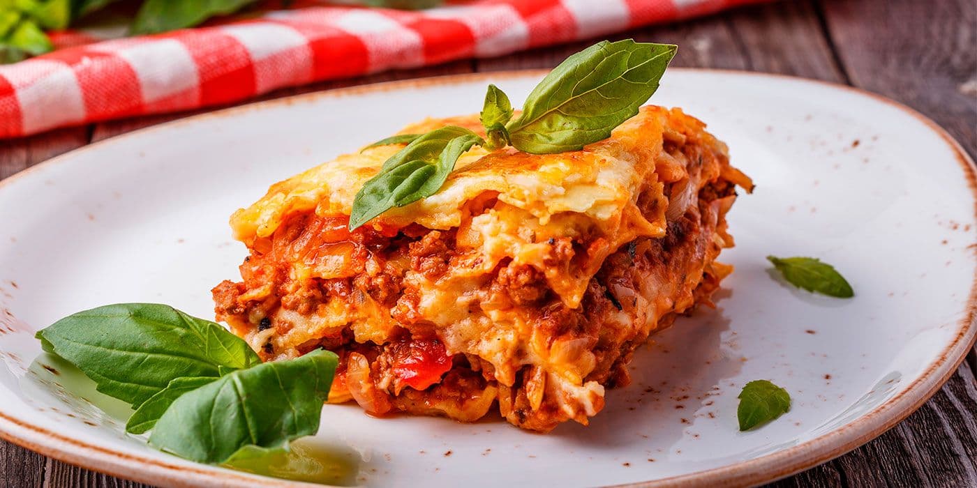 Lasagna desarmada