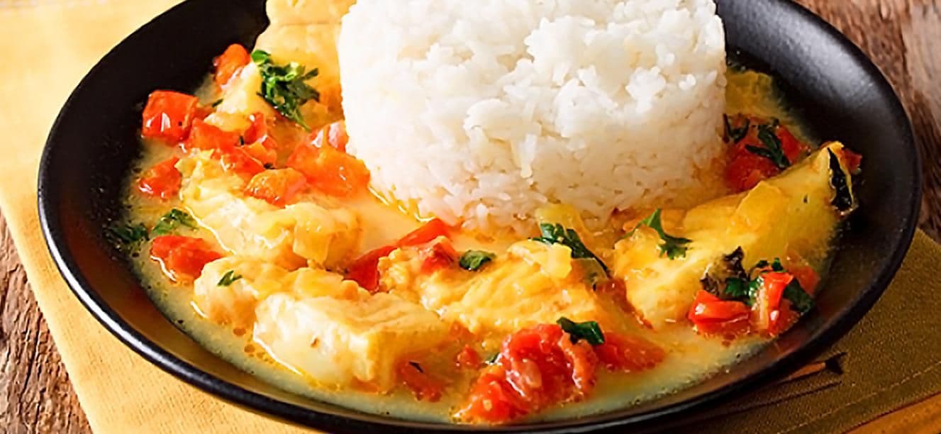 Pescado caribeno a la crema