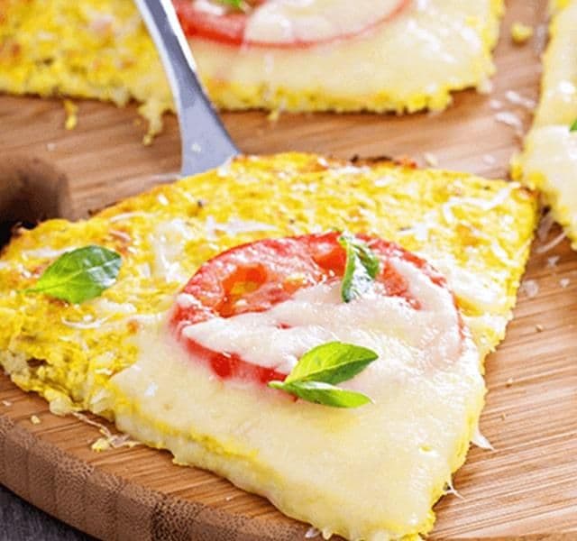 Pizza con coliflor