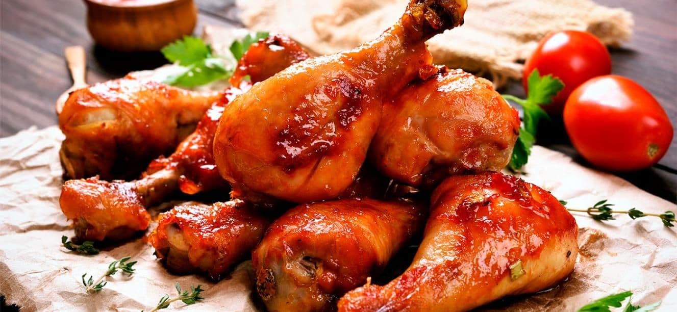 Pollo en salsa BBQ