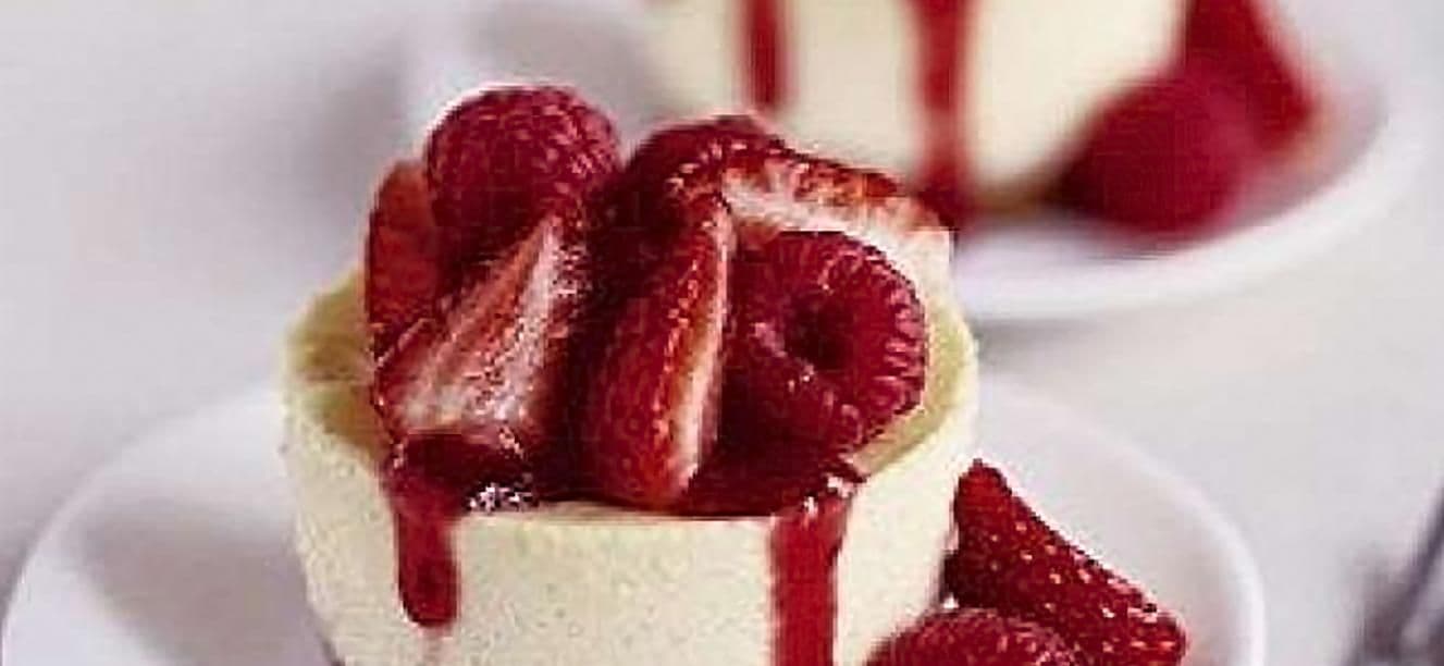 Postre de frambuesas