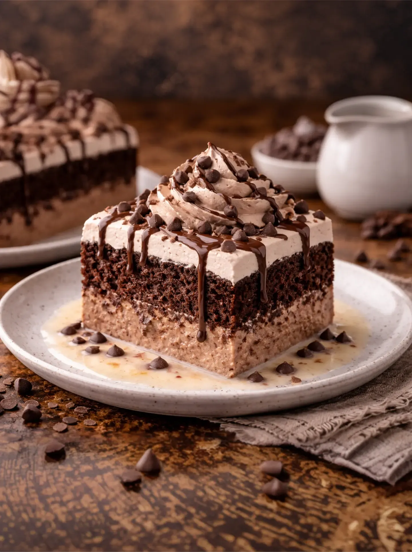 Torta de chocolate tres leches