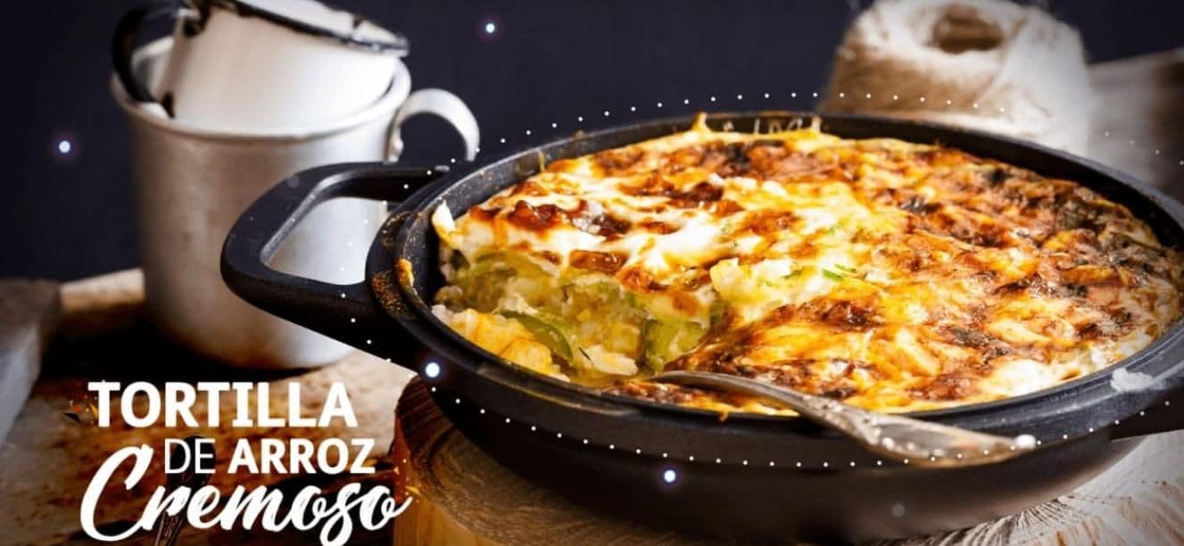 Tortilla de arroz cremoso