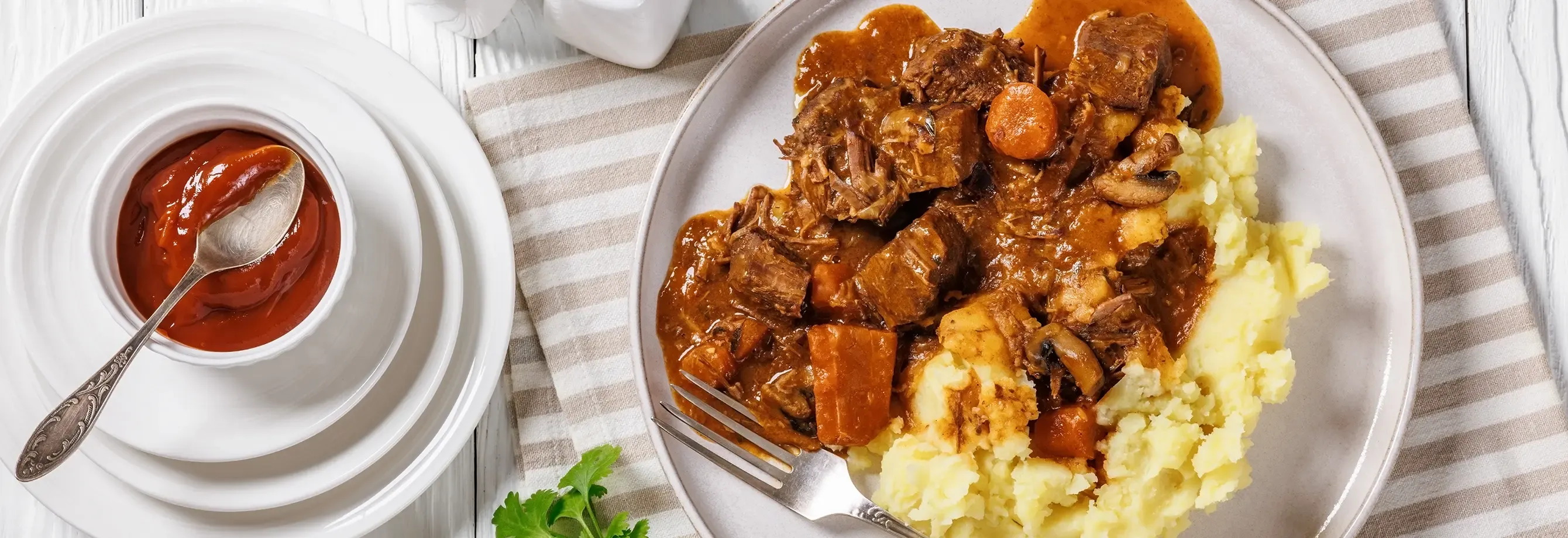 Pure de papá con cerdo