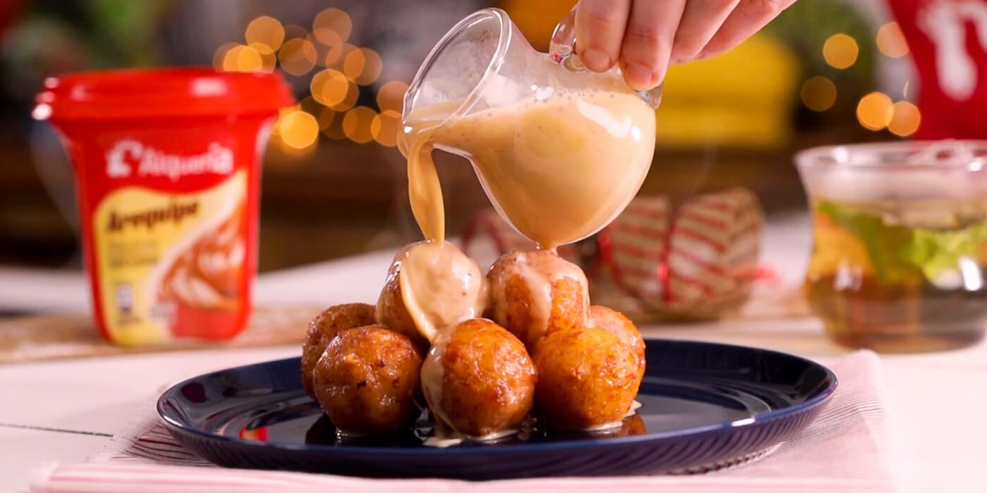 Buñuelos con 3 leches