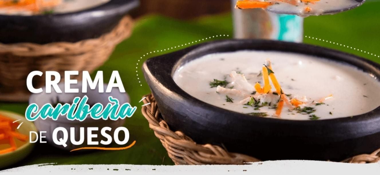 Crema de queso caribeña