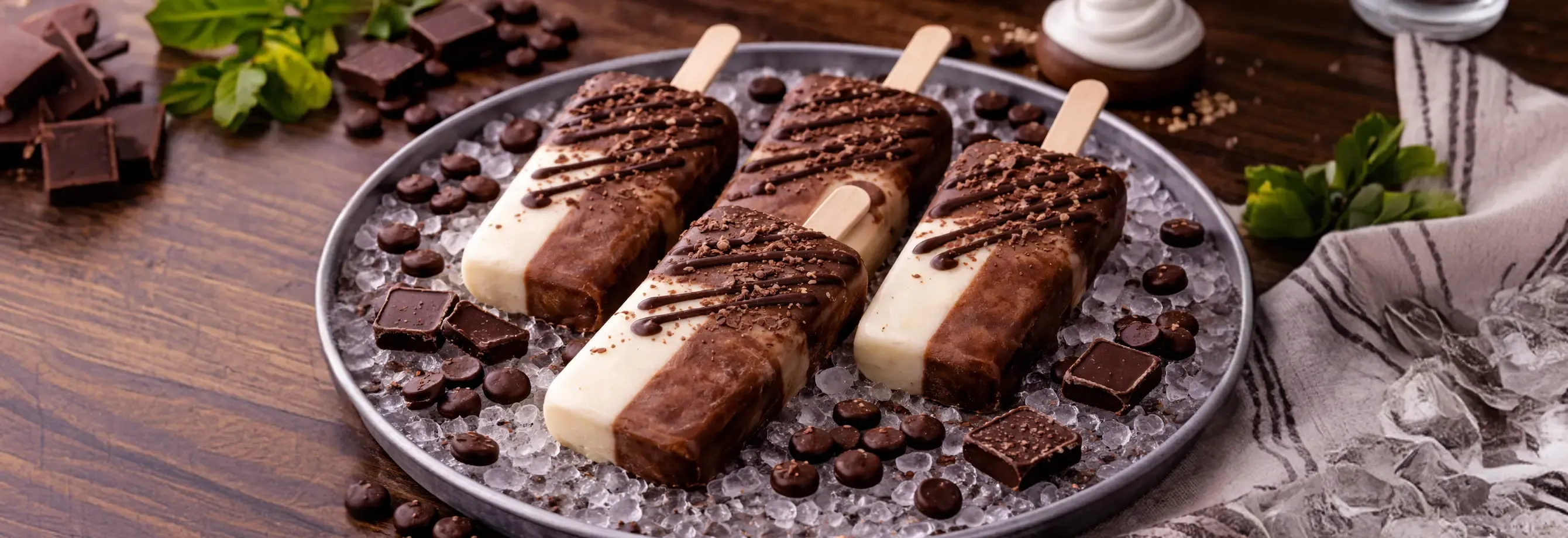 Paleta de moca con Crema de leche