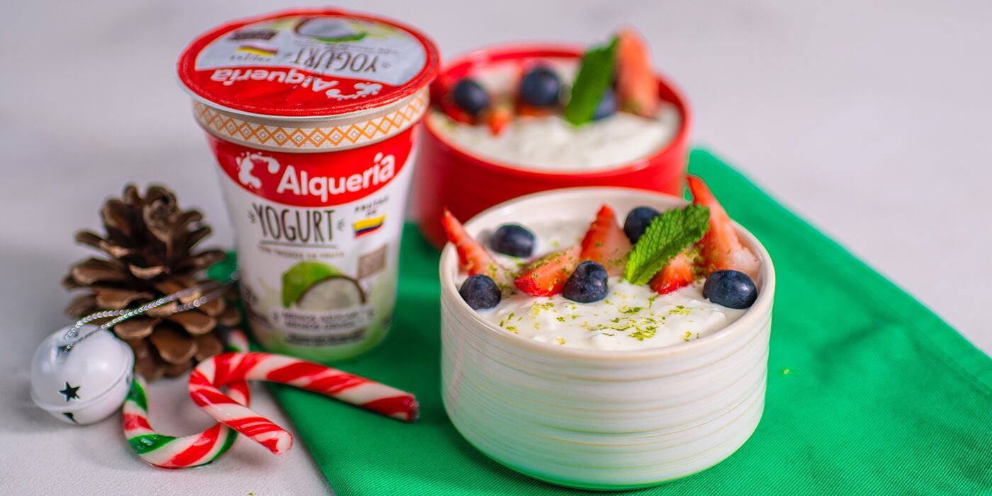 Postre de limonada de coco