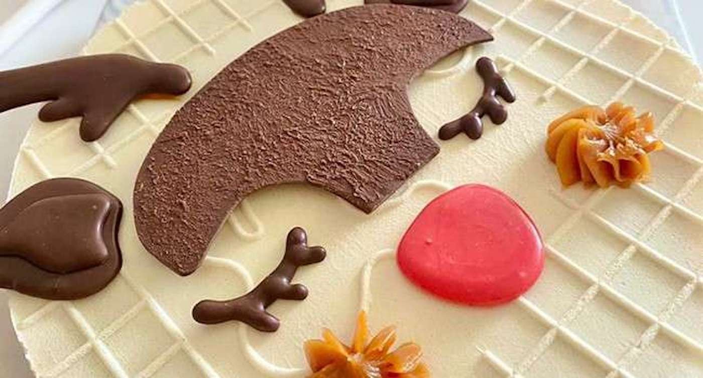 Oblea reno rellena de arequipe alqueria