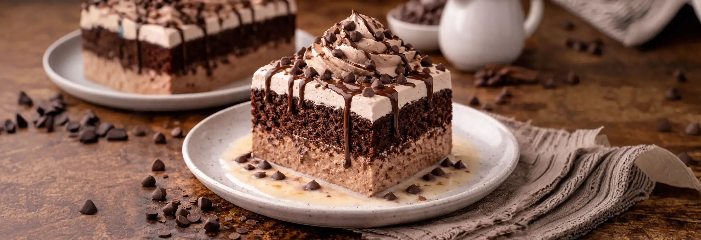 Torta de chocolate tres leches