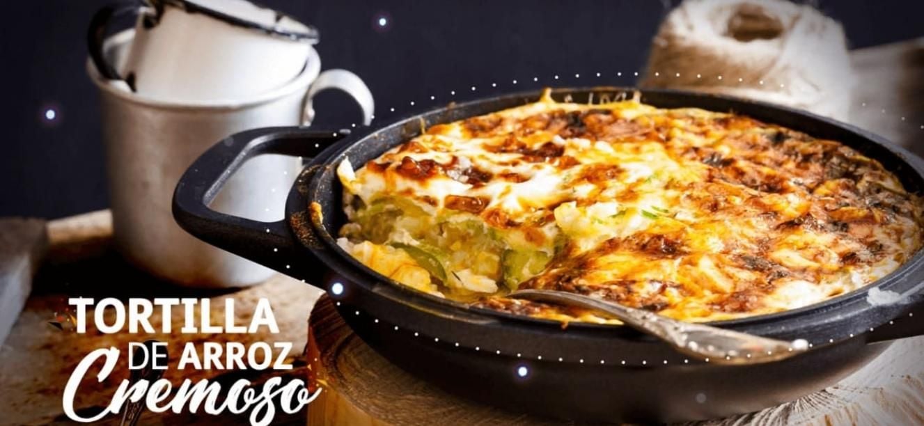 Tortilla de arroz cremoso