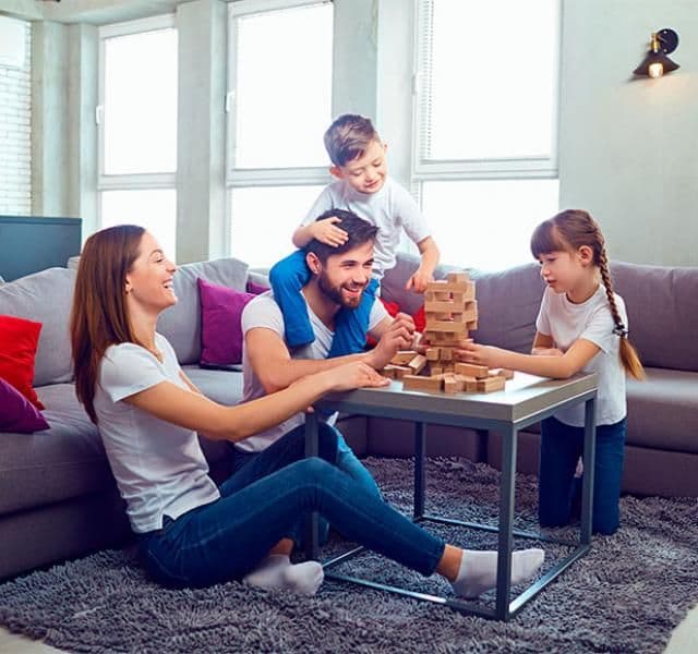 Planes familiares con juegos de mesa