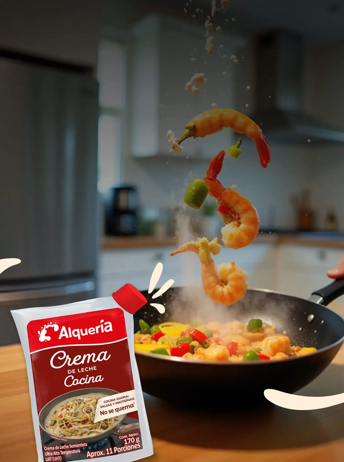 Crema de Leche Alquería Para Cocinar Banner