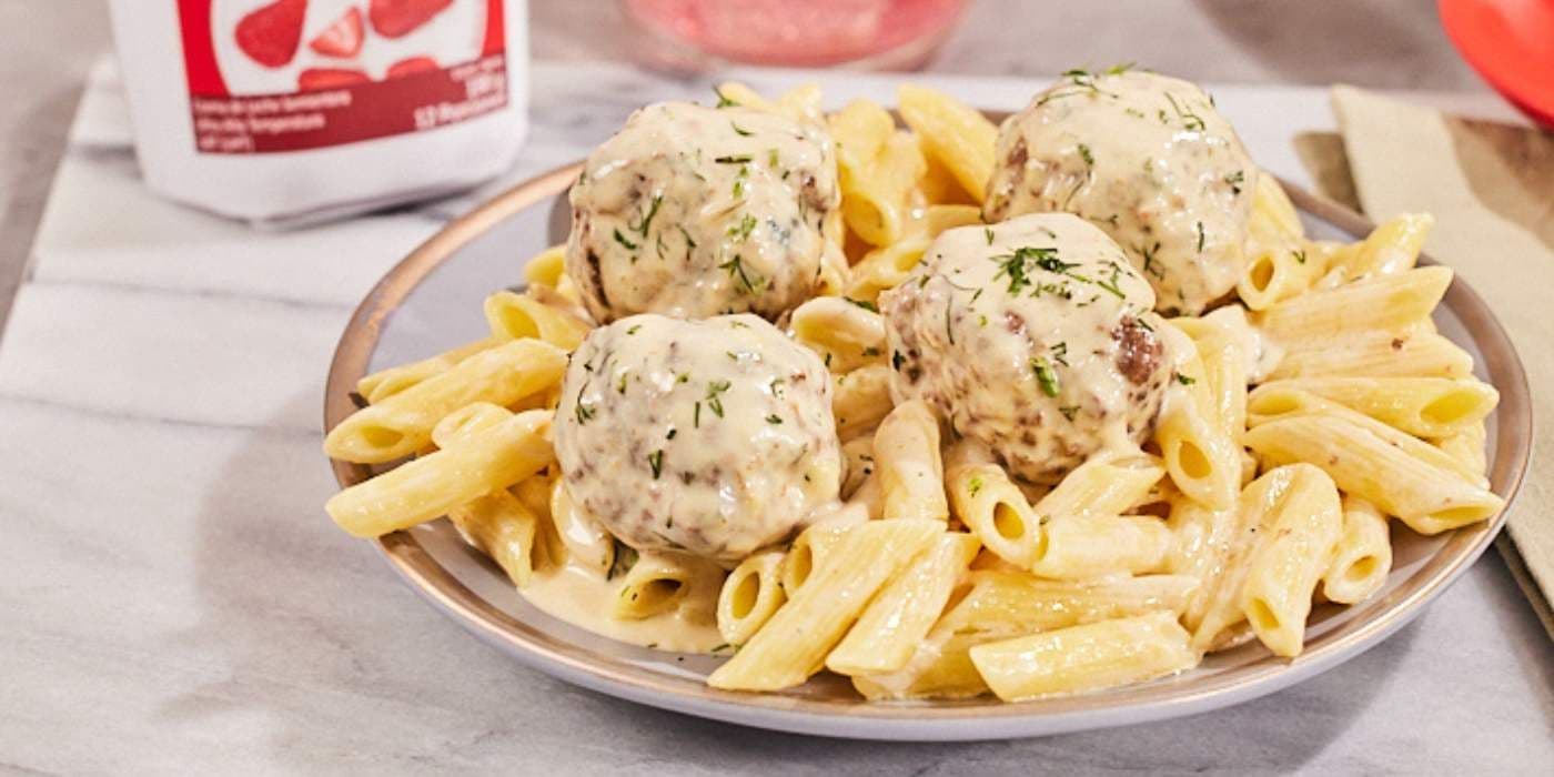 Albóndigas con salsa cremosa