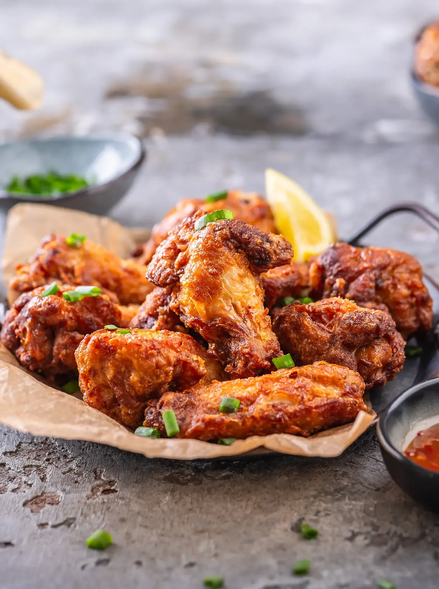 Alitas en salsa de miel picante