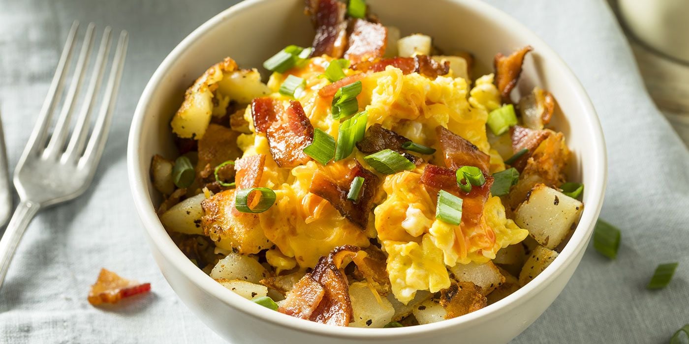 Revuelto de papas y huevo