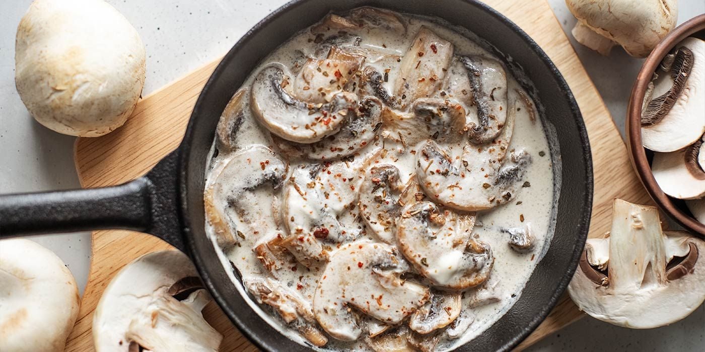 Salsa de champiñones para la pasta