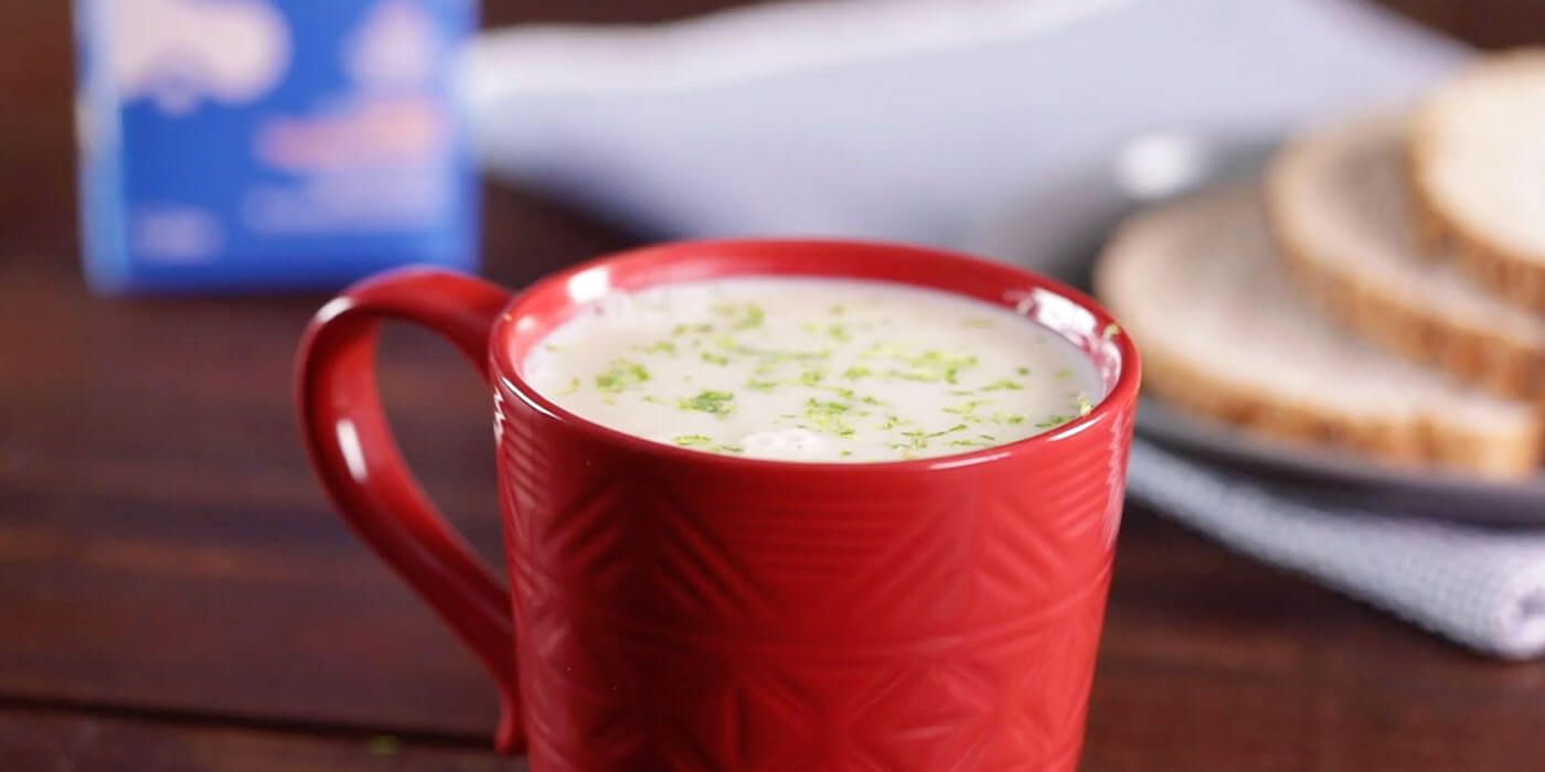 Crema caliente de limón