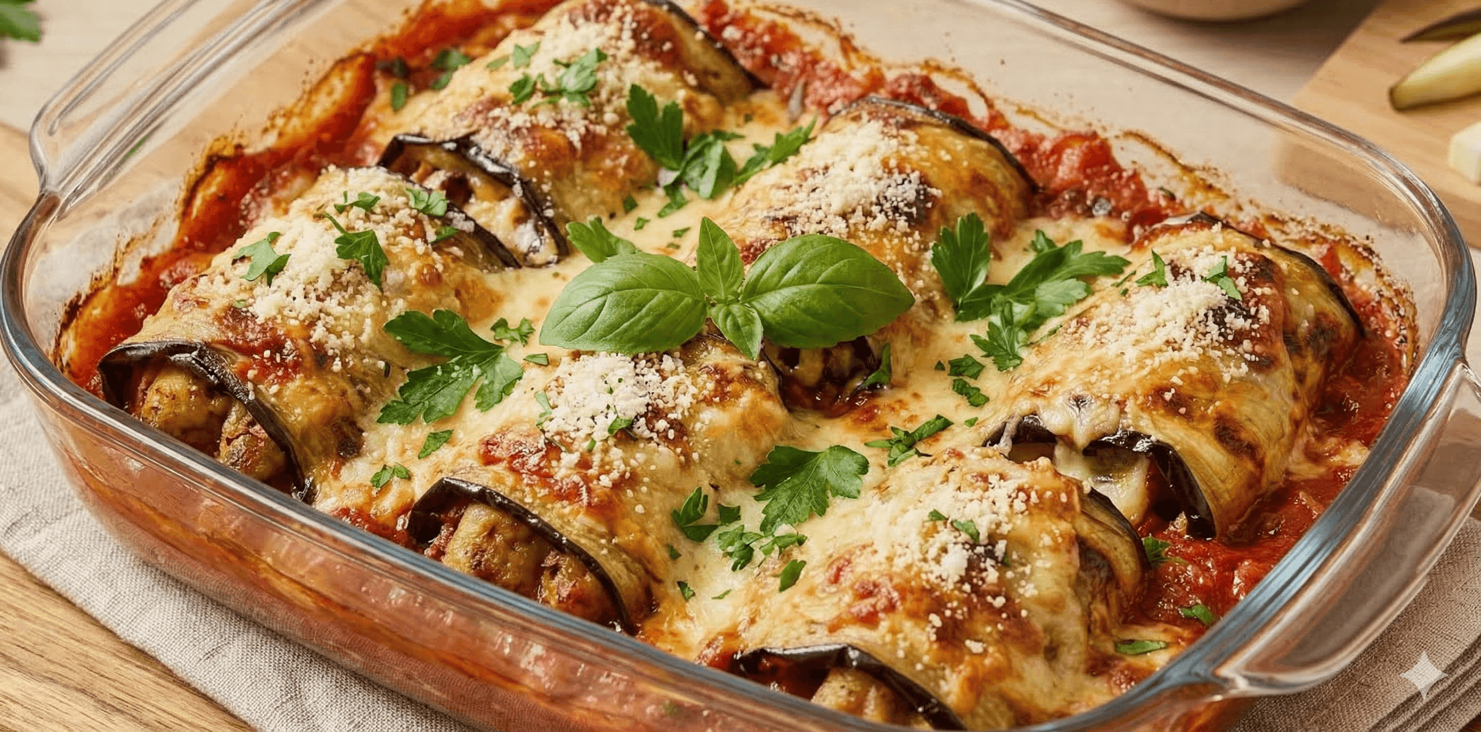 Rollitos de berenjena