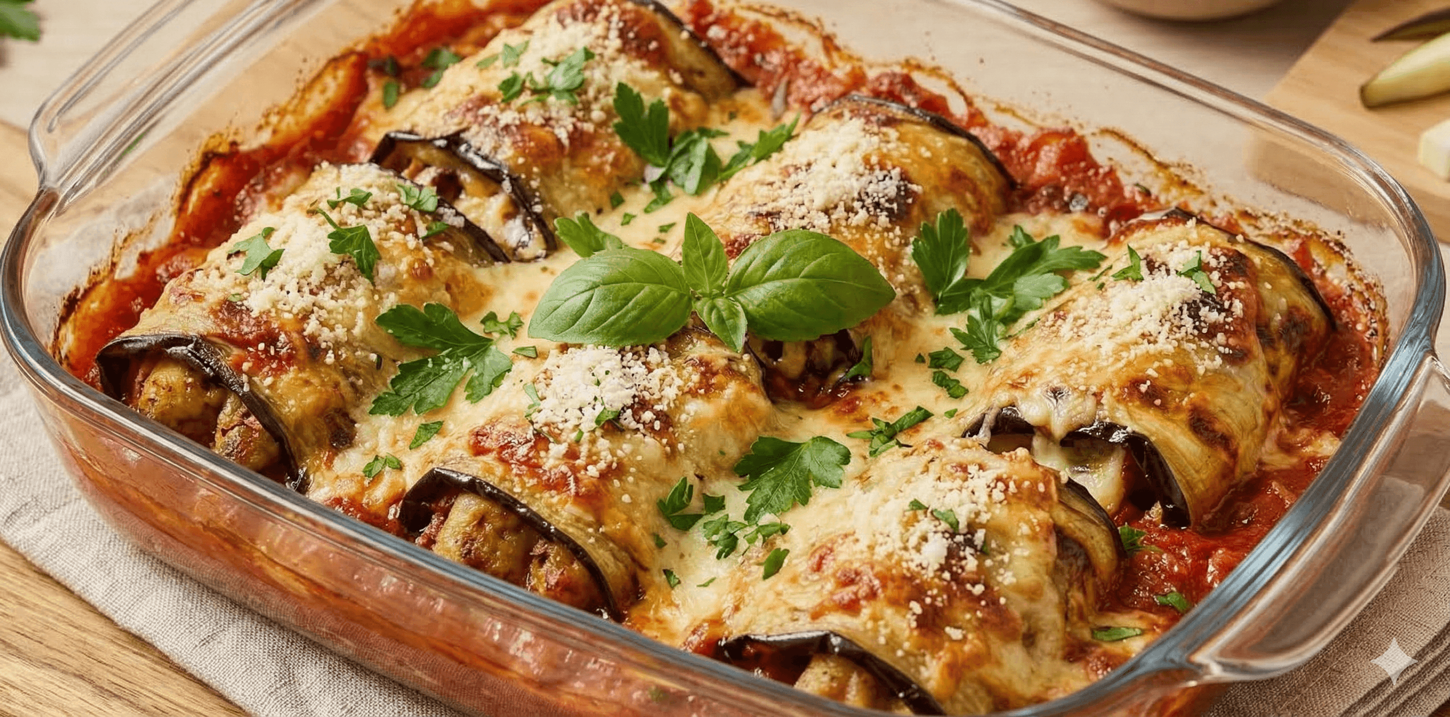 Rollitos de berenjena