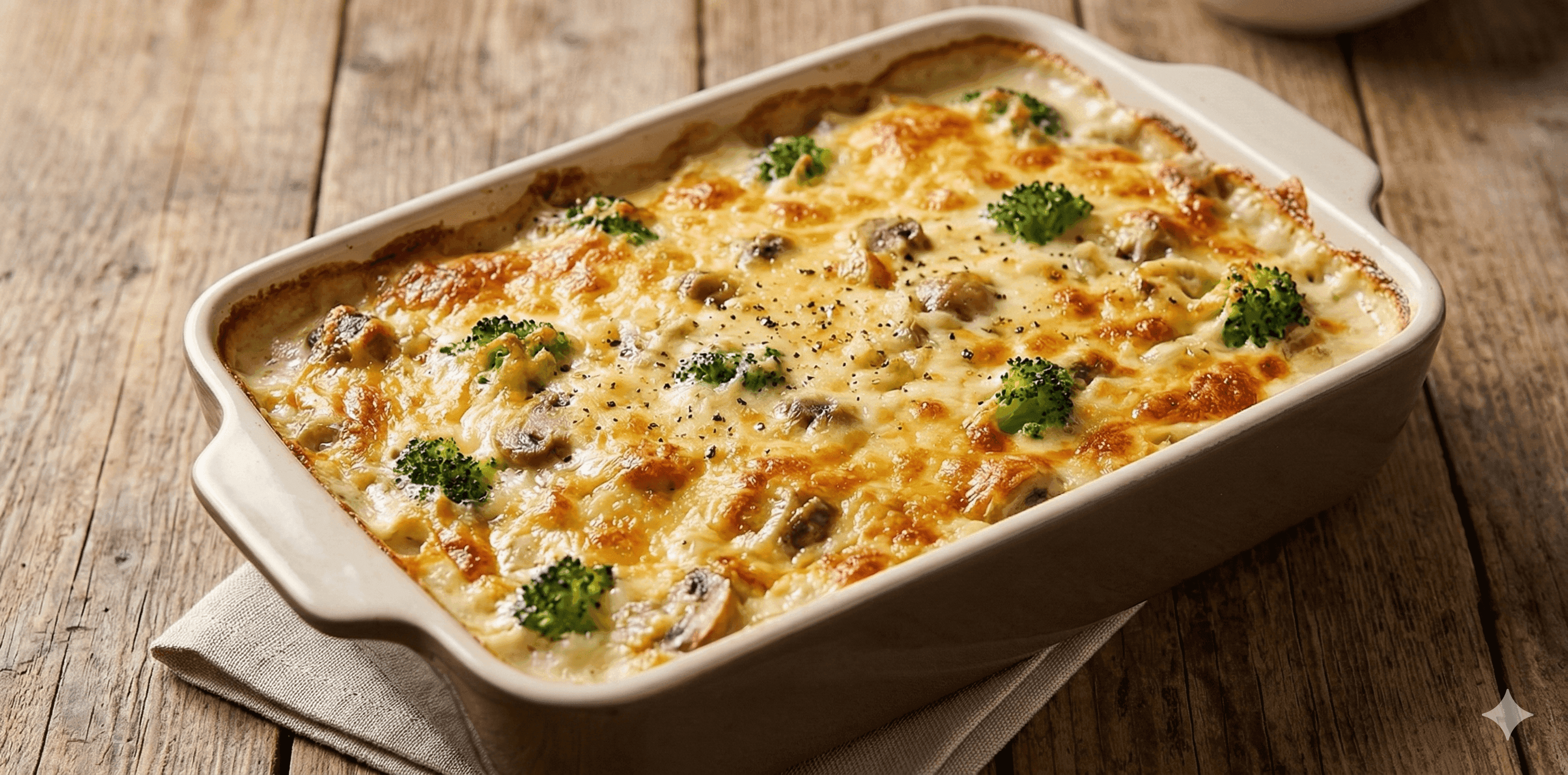 Cazuela de brocoli gratinado