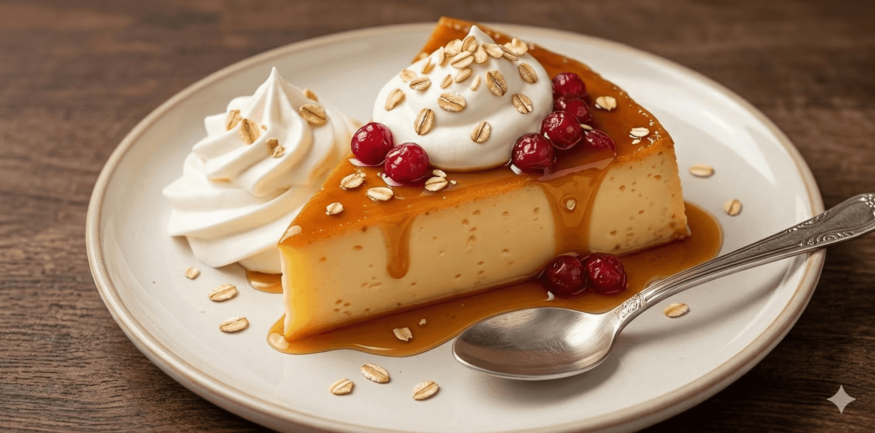 Leche Asada con agras, Arequipe Alquería y Crema Chantilly Alquería