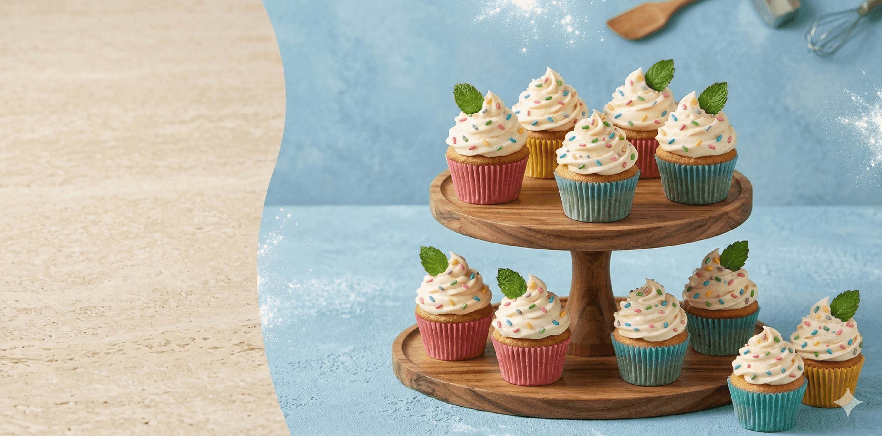 Cupcakes con crema de chocolate