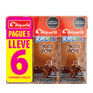 CHOCOLECHE FORTIKIDS 180 mL Sixpack