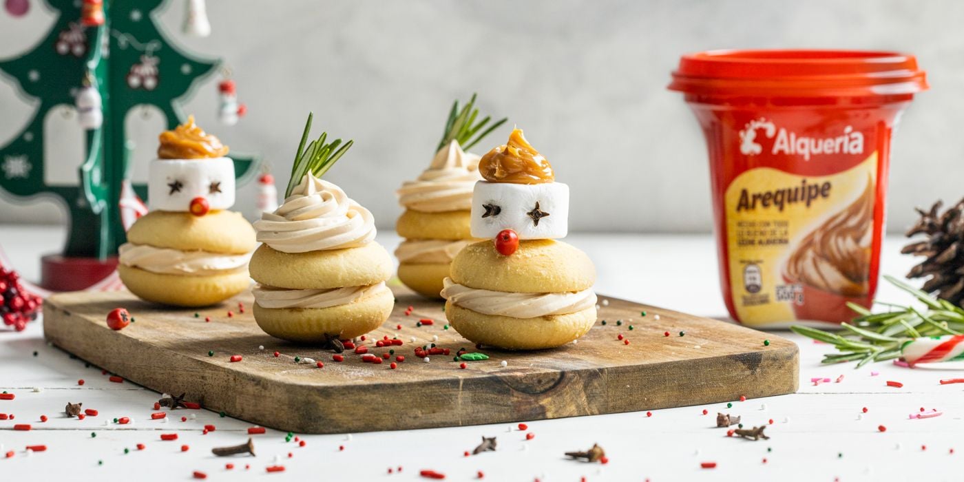 Sándwiches de galleta y arequipe Alquería