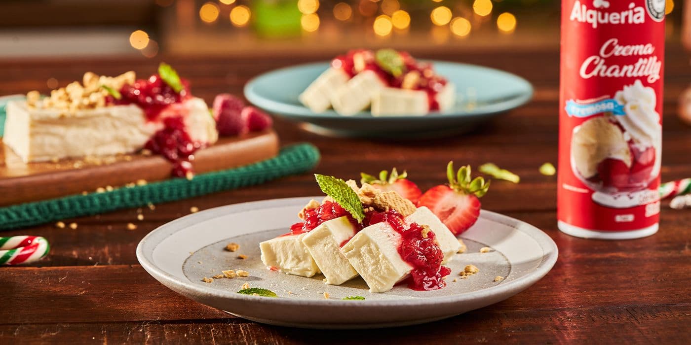 Cremoso navideño con Crema Chantilly