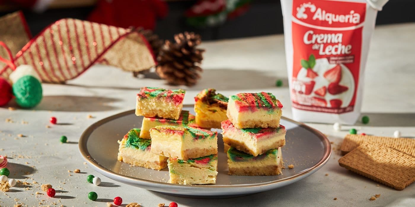 Cheesecake navideño con Crema de Leche