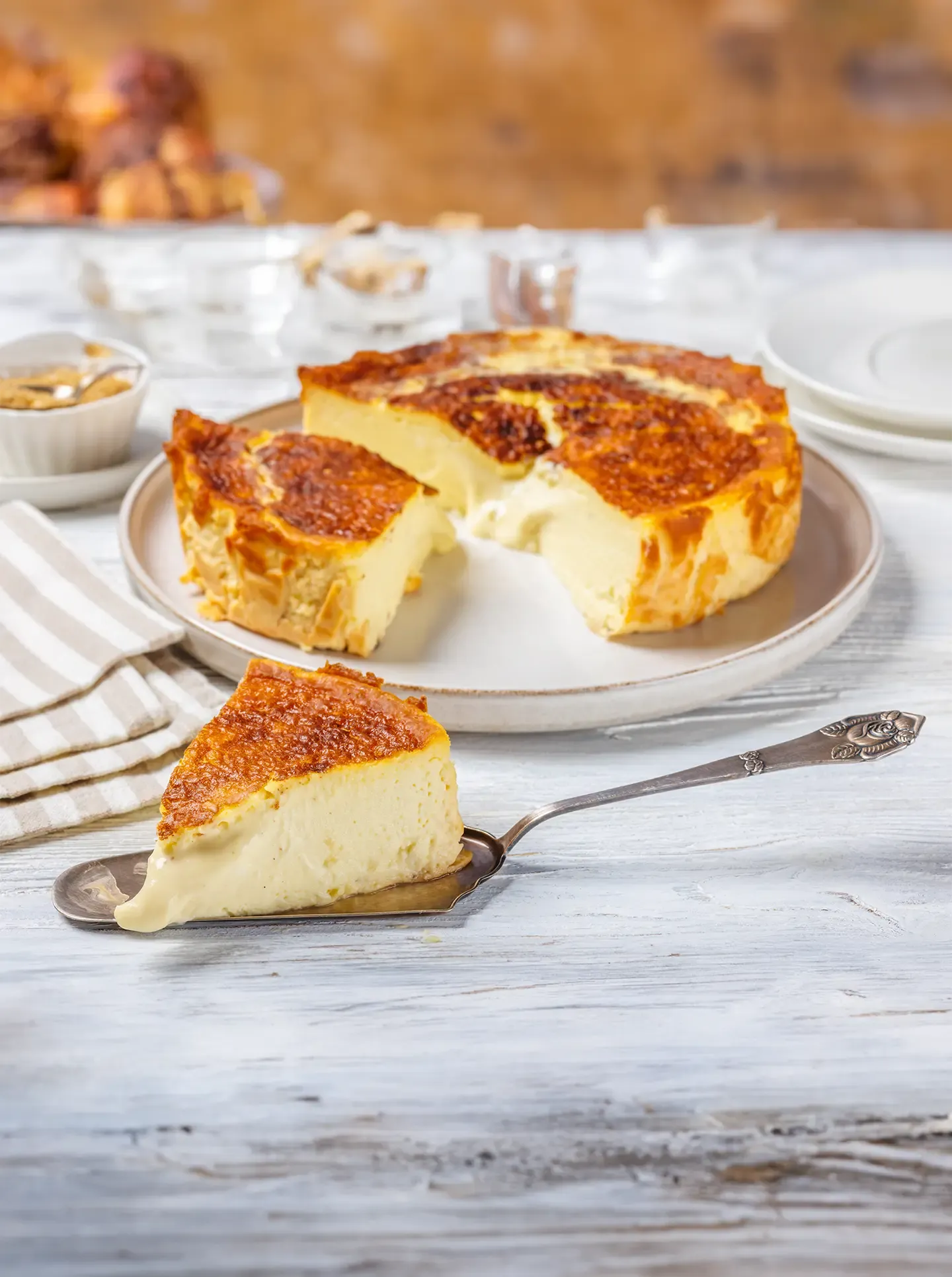 Soufle de queso campesino y cebollín