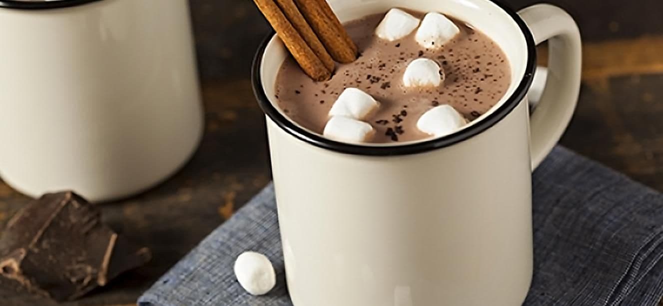 Bebida caliente para la Navidad