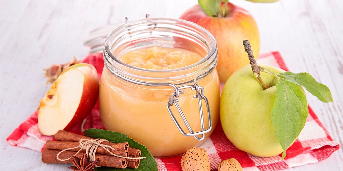 Compota cremosa de manzanas