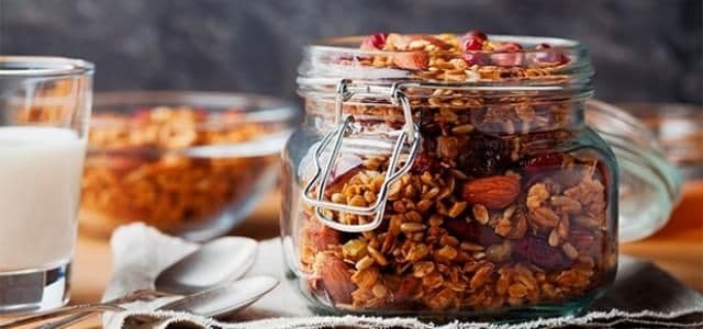 Desayuno con frutos secos