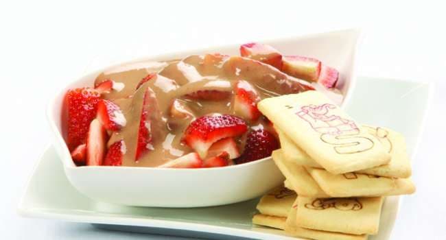 Fresas con Crema de Leche Alqueria y chocolate