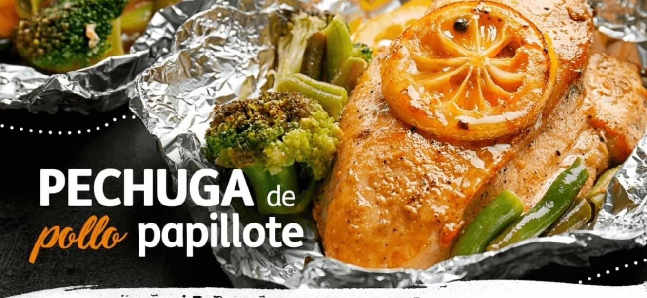 Pechuga de pollo papilote