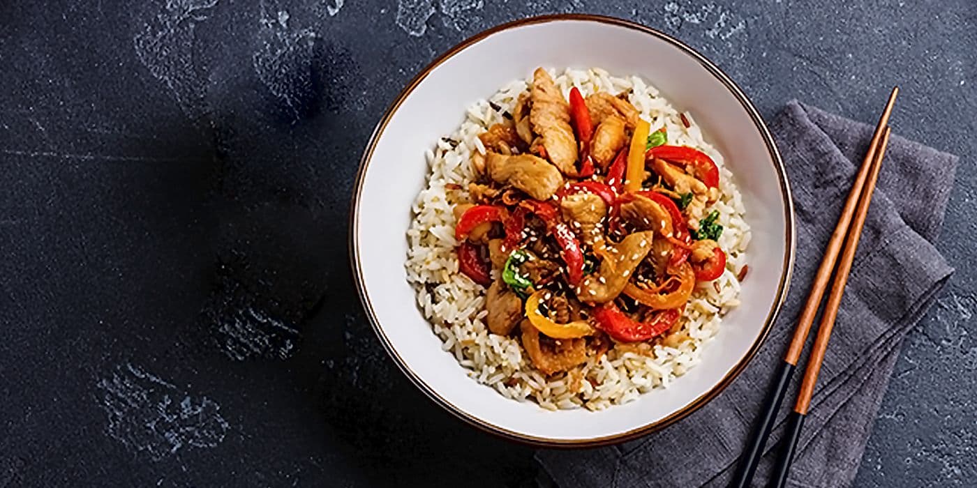 Arroz marroqui con pollo y verduras