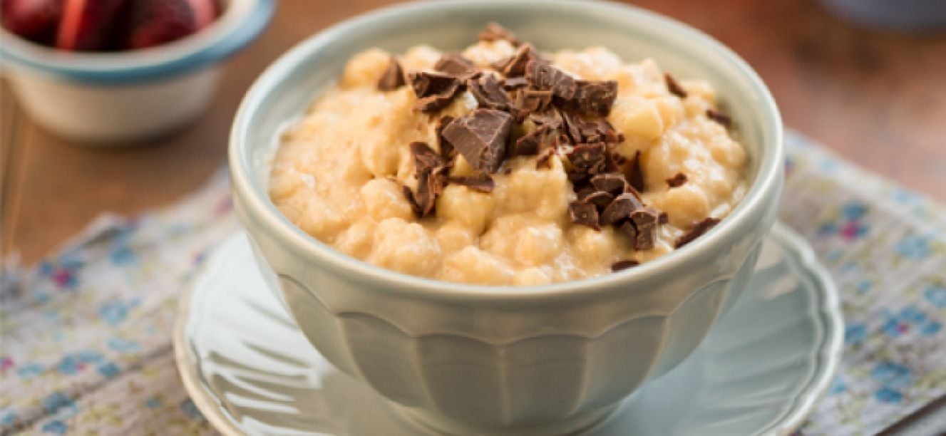 Cremoso de maiz peto y chocolate