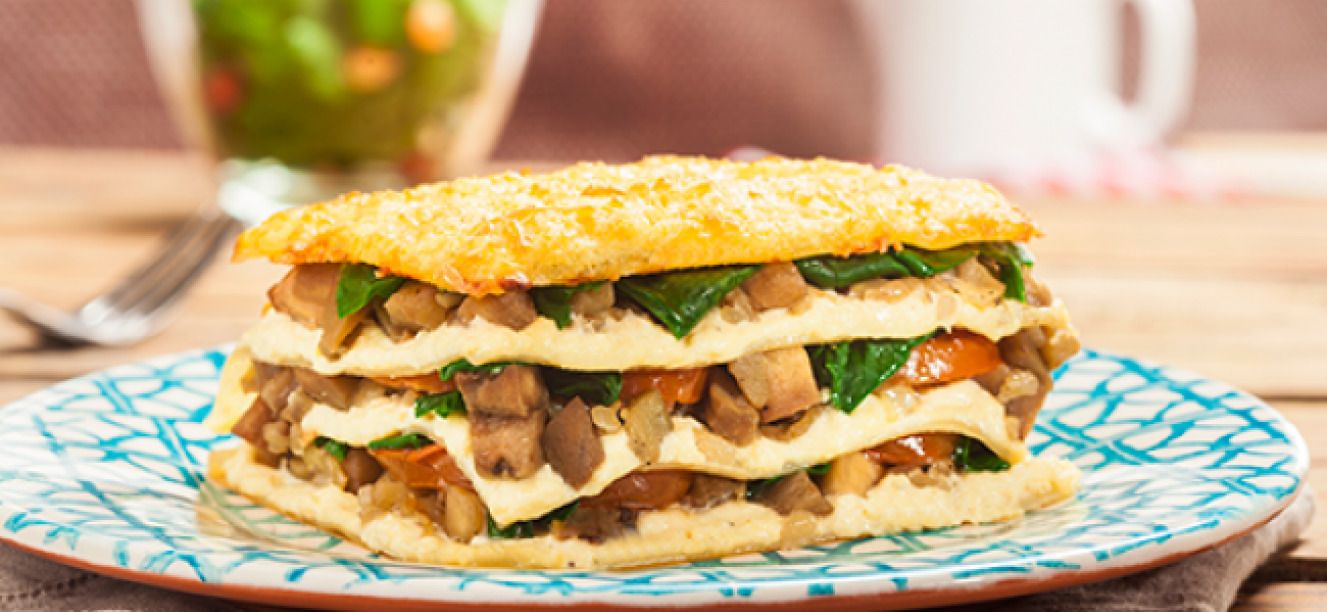 Lasana de verduras y queso