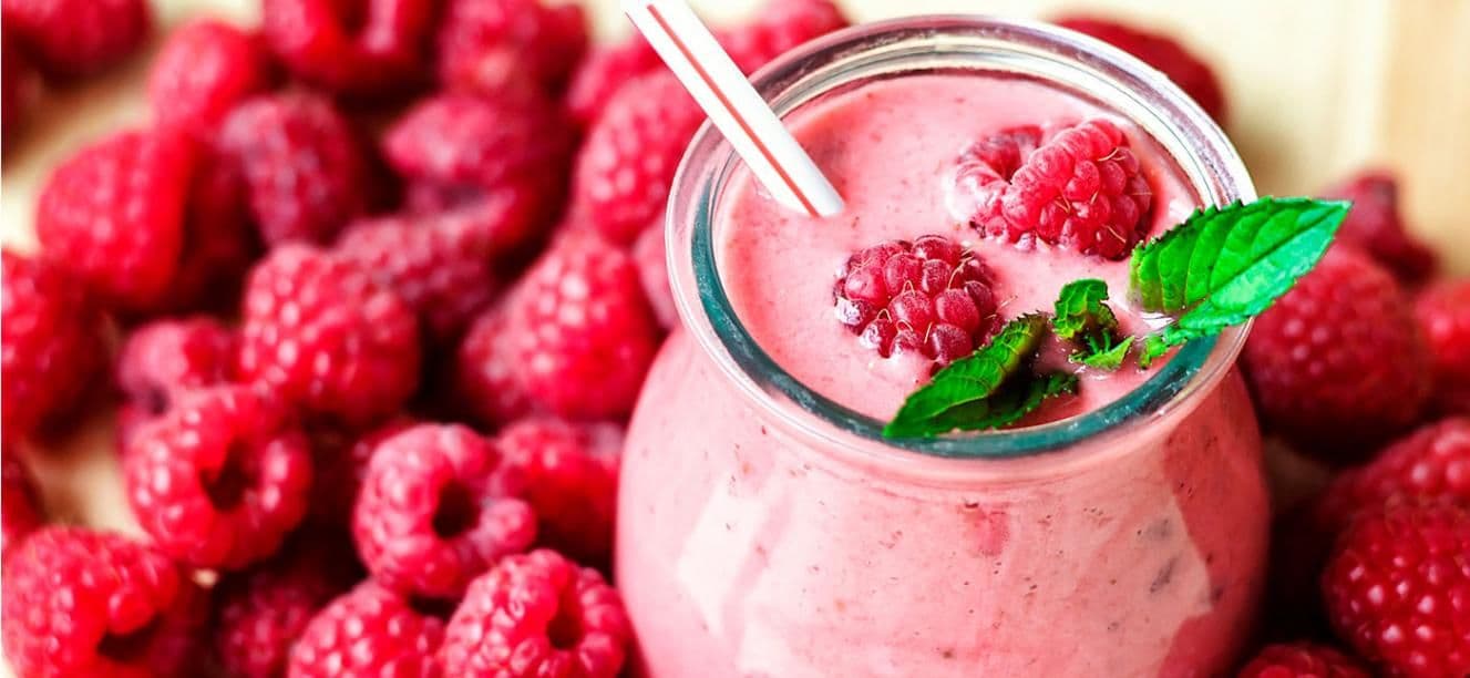 Licuado espumoso de moras